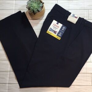 IZOD flat front dress pant